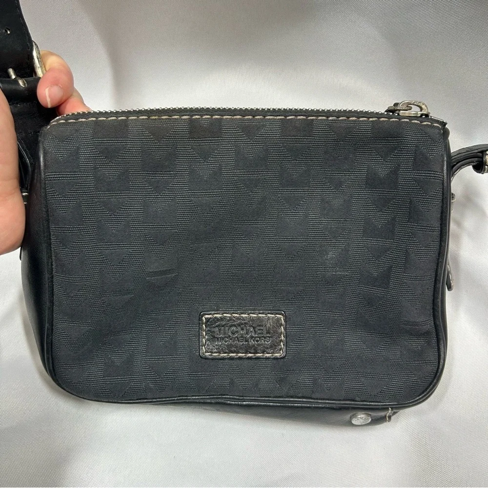 Michael Kors | Small Black Handbag Purse Shoulder Bag Vintage Leather
